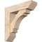 Ekena Millwork Merced Slat Smooth Bracket w/ Offset Brace, Douglas Fir, 7 1/2"W x 28"D x 28"H BKT0806X28X28MRC06SDF - alternate 1